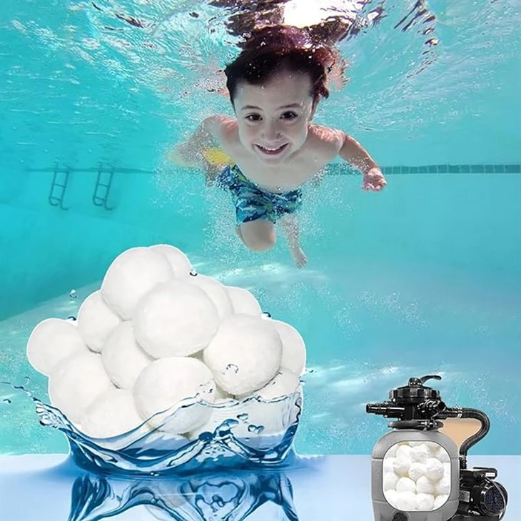 Replacement Sand Bacterial Alkaline Water Media Polyester Swimming Pool Filter Fiber Ball